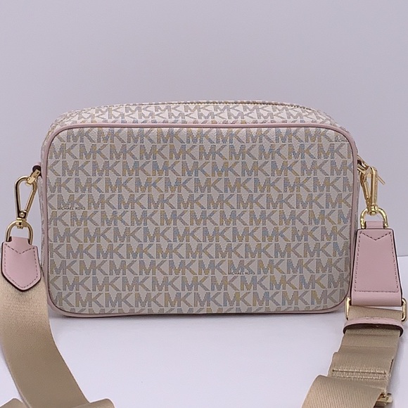 MICHAEL KORS KENLY LARGE POCKET XBODY POWDER BLUSH MULTI - Picture 2 of 16